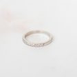 Tiffany and Co Platinum And Diamond Half Eternity  Ring For Discount