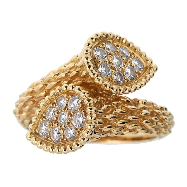 Boucheron Toi et Moi Serpent Bohème Diamond Yellow Gold Ring Supply