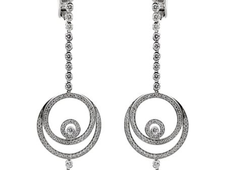 Audemars Piguet Millenary Diamond Drop White Gold Earrings For Cheap