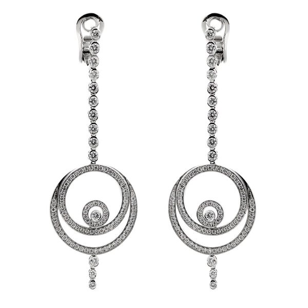 Audemars Piguet Millenary Diamond Drop White Gold Earrings For Cheap