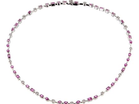 Cartier Meli Melo Diamond Pink Sapphire Necklace Online Sale