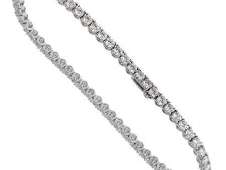 Bulgari Griffe Diamond Tennis White Gold Bracelet Cheap