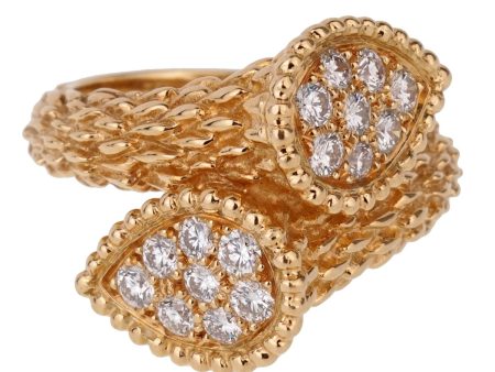 Boucheron Serpent Boheme Toi et Moi Diamond Gold Ring For Sale