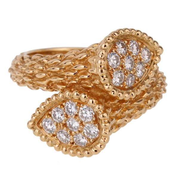 Boucheron Serpent Boheme Toi et Moi Diamond Gold Ring For Sale