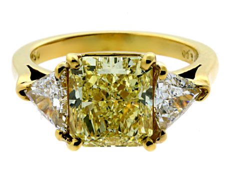 Tiffany & Co Fancy Intense Yellow Diamond Engagement Ring on Sale