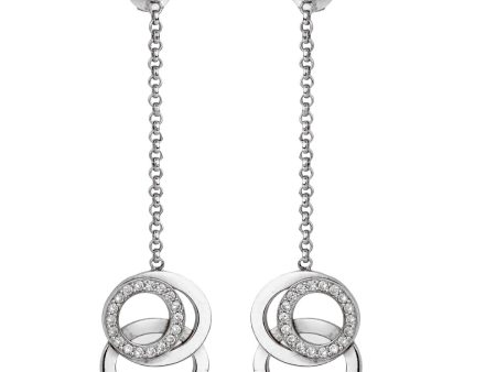 Audemars Piguet Millenary Diamond White Gold Drop Earrings For Sale