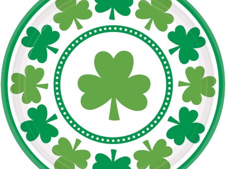 Lucky Shamrocks 7  Plates Hot on Sale