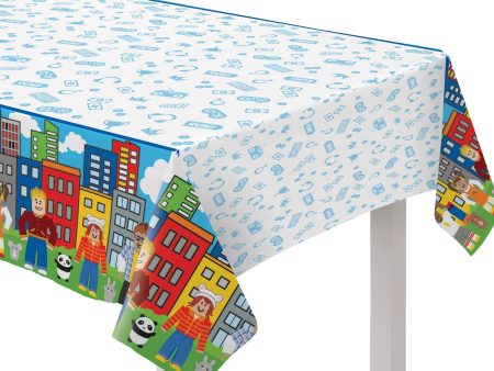 Party Town Paper Table Cover, 1ct Discount