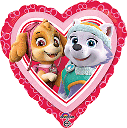 17  Paw Patrol Love Red and Pink Balloon Fashion