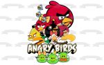 Angry Birds Logo Red the Blues Chuck Bomb Matilda Hal King Pig and Foreman Pig Edible Cake Topper Image ABPID06526 Discount