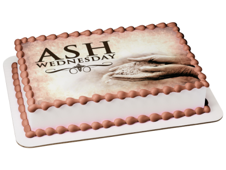 Ash Wednesday Hands Holding Ashes Edible Cake Topper Image ABPID55273 Sale