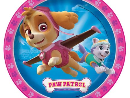 Pink and Blue Paw Patrol with Skye and Everest 9  Round Online now