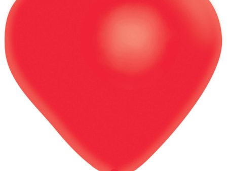 Heart-Shaped 12  Latex Balloon For Sale